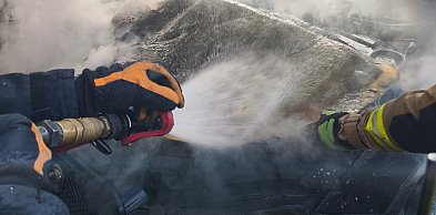 Legionowo: Pożar samochodu przy Wyszyńskiego