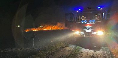 Nocny pożar lasu w gminie Nieporęt. Strażacy apelują do mieszkańców