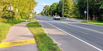 Jabłonna: Na DW630 pulsujące światła ostrzegą kierowców przed rowerzystami-141849