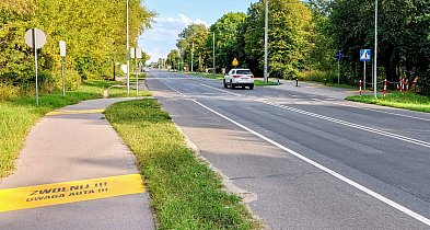 Jabłonna: Na DW630 pulsujące światła ostrzegą kierowców przed rowerzystami-141849