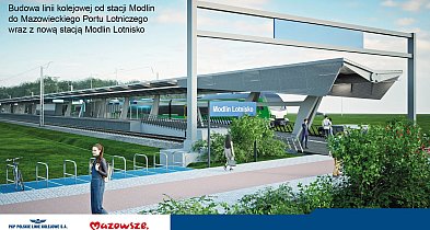 Region: Koleją na lotnisko w Modlinie. Ruszył przetarg na budowę 5-kilomet...