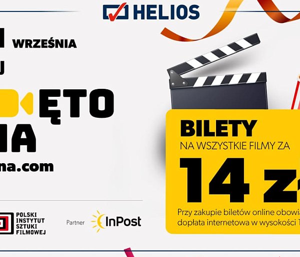 Helios zaprasza na Święto Kina – bilety za 14 złotych i moc filmowych no...-140950
