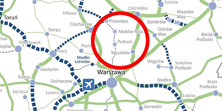 Rząd przedstawił plan rozwoju kolei. Jest w nim nowa linia przebiegająca przez Serock