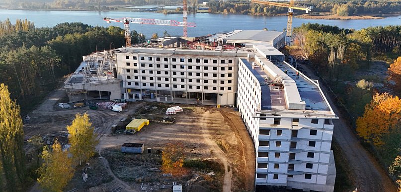 Jachranka uzdrowiskiem? Trwa budowa term, obiekt ma być gotowy za dwa lata