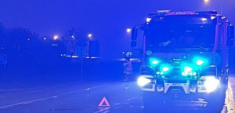 Skrzeszew: Kolizja ciężarówki z dostawczakiem na DW632