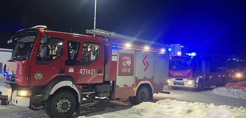 Stanisławów Drugi: Pożar w budynku gospodarczym przy Wolskiej