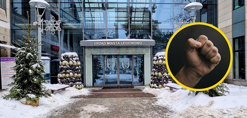 Groźna sytuacja w Urzędzie Miasta Legionowo. Pijany mężczyzna żądał mieszkania