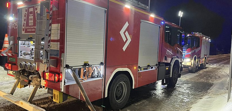 Jachranka: Pożar w domku letniskowym przy ul. Słonecznikowej