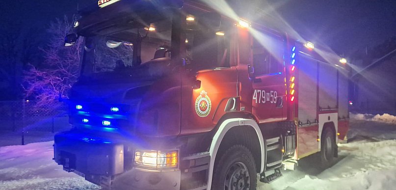 Nocna interwencja w Olszewnicy Starej. Paliła się sadza w kominie