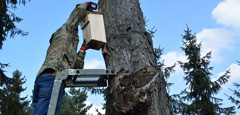 Legionowo: Na os. Młodych pojawiły się budki lęgowe dla ptaków
