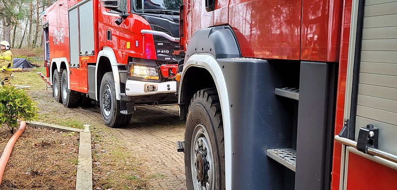 Serock: Groźny pożar pustostanu. Budynek spłonął całkowicie