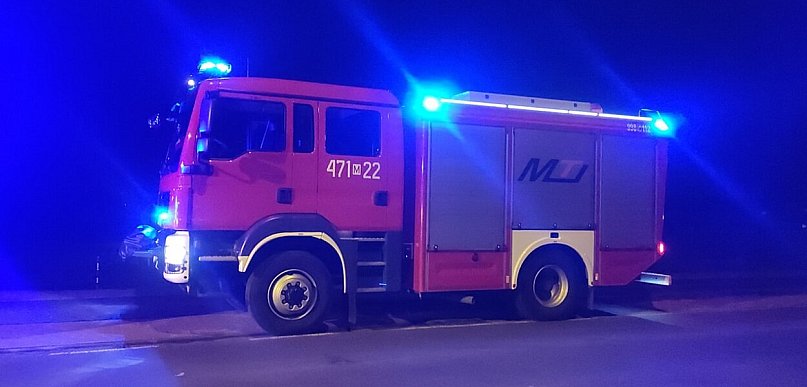 Aleksandrów: Pożar budynku przy Królewskiej