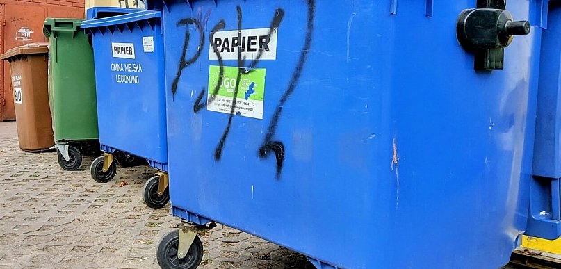 Legionowo: Pożar kontenera na śmieci przy Al. 3-go Maja