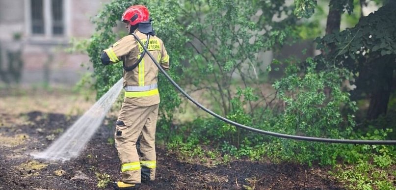 Legionowo: Pożar przy Kościuszki. Duże zadymienie zaniepokoiło mieszkańców
