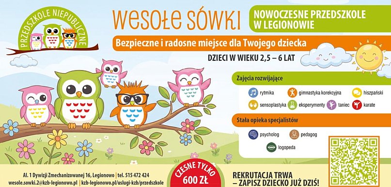 Przedszkole Wesołe Sówki: Bezpieczne miejsce, w którym dzieci odkrywają świat...