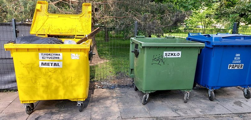 Legionowo: Pożar śmietnika przy Sowińskiego