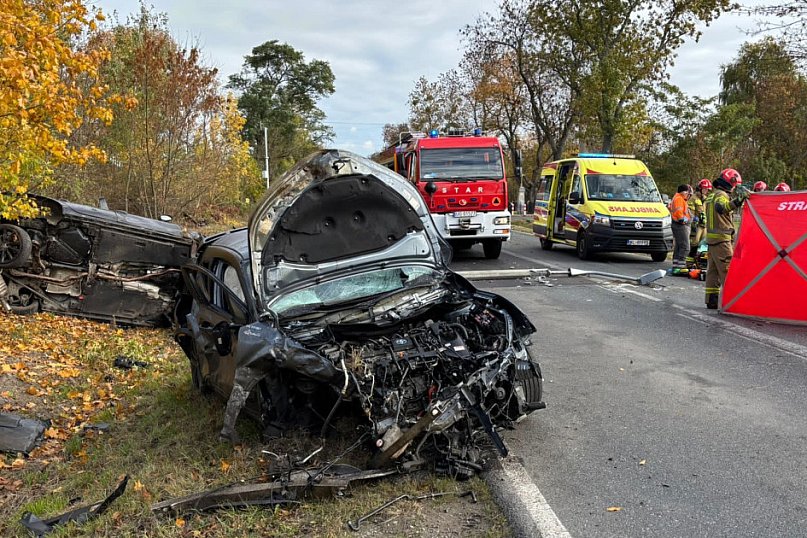 Karolino: Zderzenie toyoty z audi na DK62