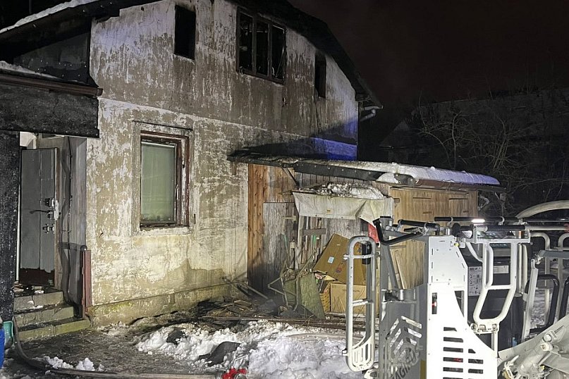 Pożar domu przy ul. Olszankowej w Legionowie