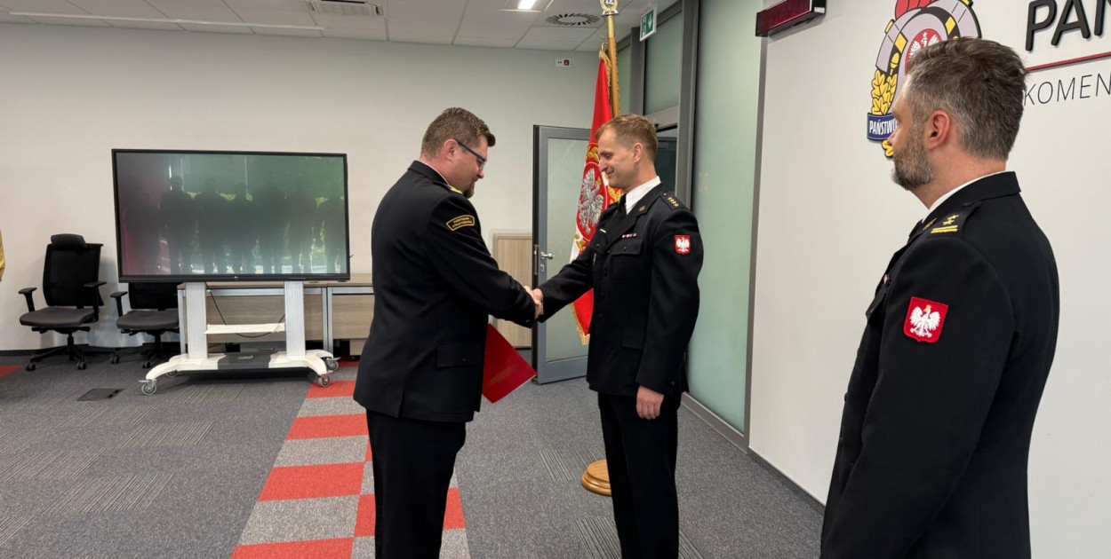 St. kpt. Mariusz Suchocki objął stanowisko dowódcy Jednostki Ratowniczo-Gaśniczej w Legionowie, fot. KP PSP Legionowo