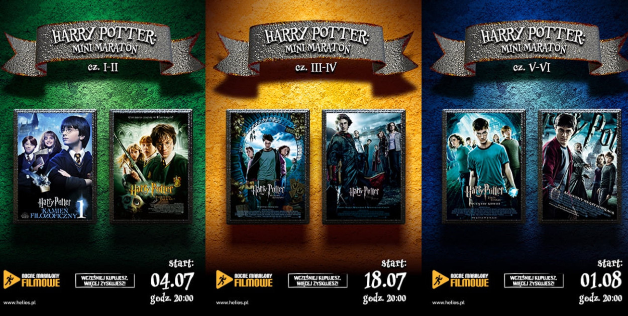 Letnie mini maratony z Harrym Potterem w legionowskim Kinie Helios
