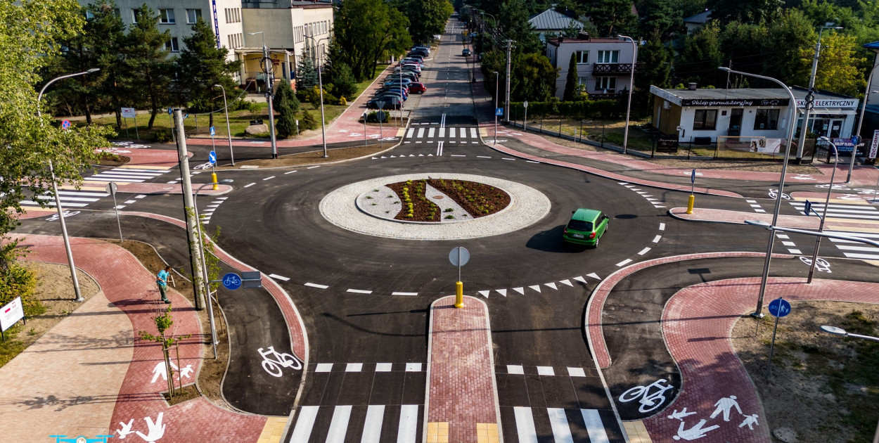 Rondo Jagiellońska - Mickiewicza. Fot. Tomek Sob / fb / Legionowo i okolice okiem Drona