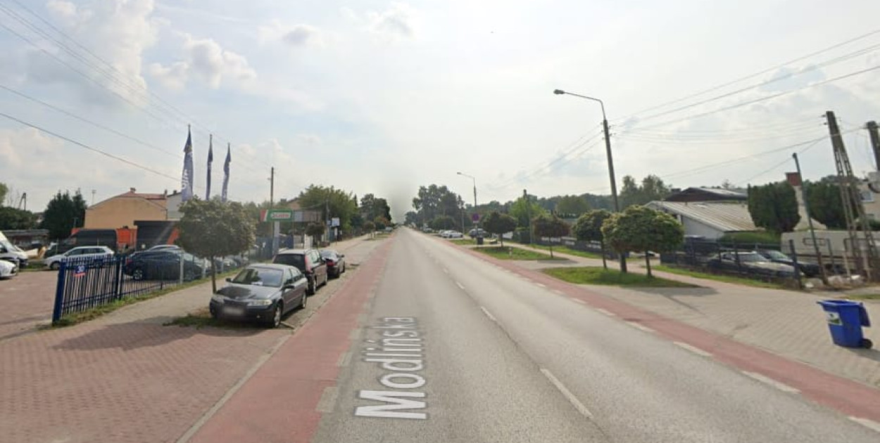 Ul. Modlińska w Jabłonnie. Fot. Google Street View