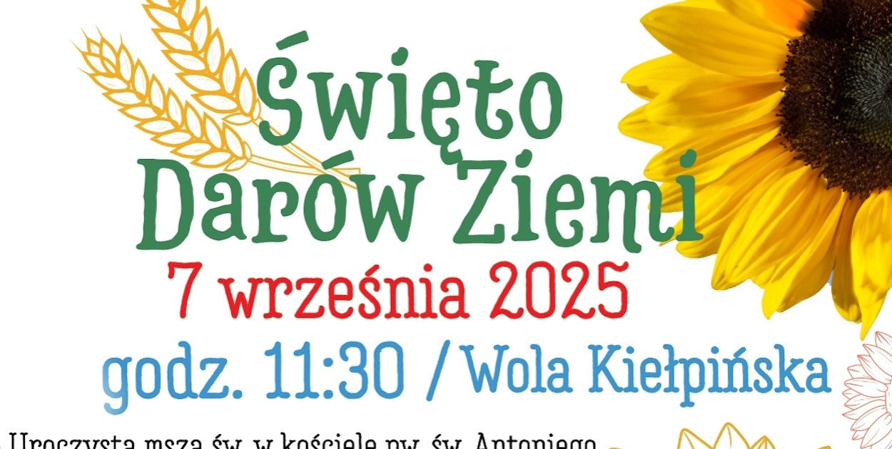 Święto Darów Ziemi w Woli Kiełpińskiej