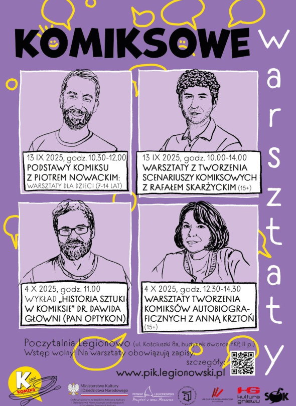 Komiksowe warsztaty w legionowskiej Poczytalni