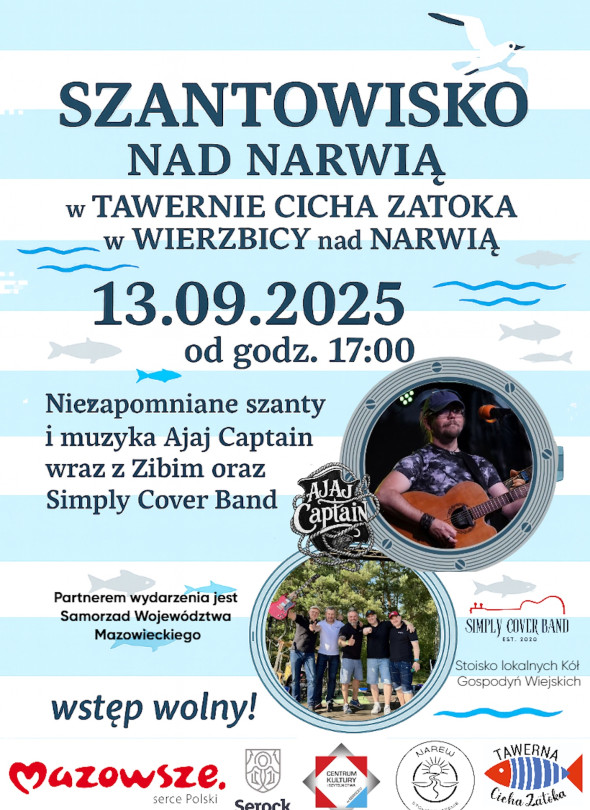 Szantowisko nad Narwią w Tawernie Cicha Zatoka (Wierzbica)