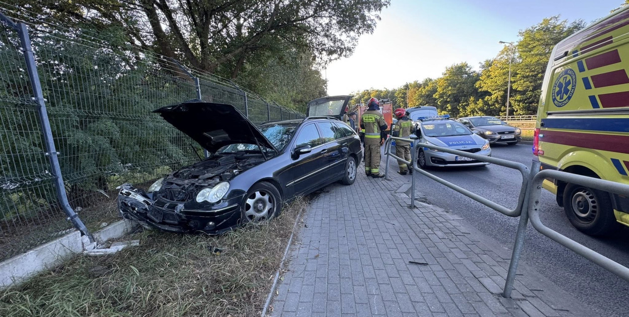 Kolizja w Zegrzu. Fot. KP PSP Legionowo