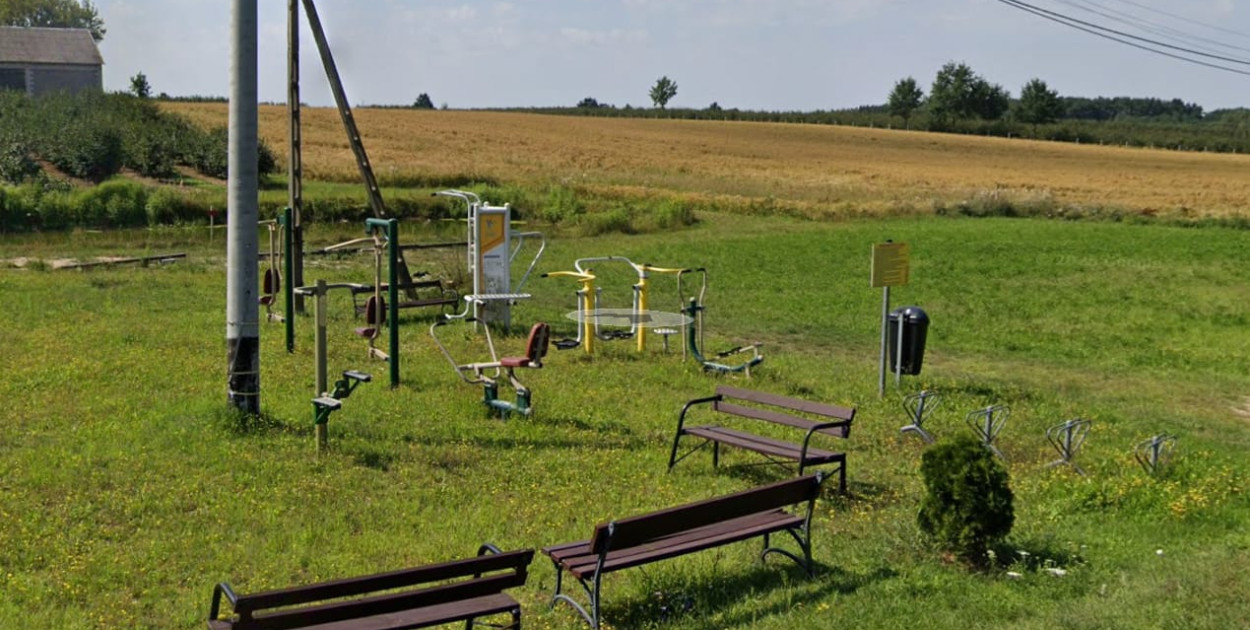 Teren rekreacyjny w Ludwinowie Dębskim. Fot. Google Street View