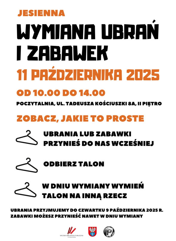 Wymiana ubrań i zabawek w legionowskiej Poczytalni