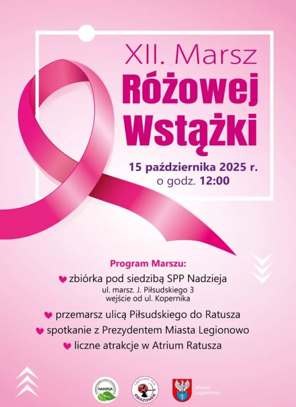 XII. Marsz Różowej Wstążki w Legionowie