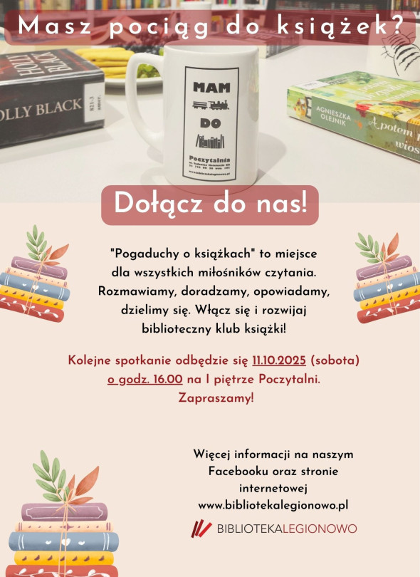 Pogaduchy o książkach w Poczytalni (Legionowo)