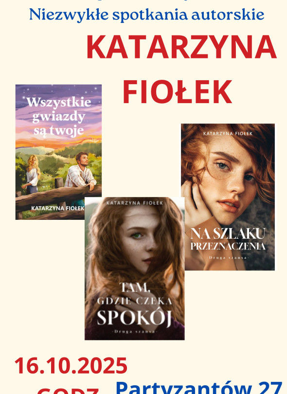 Spotkanie autorskie z pisarką - Katarzyną Fiołek (Chotomów)
