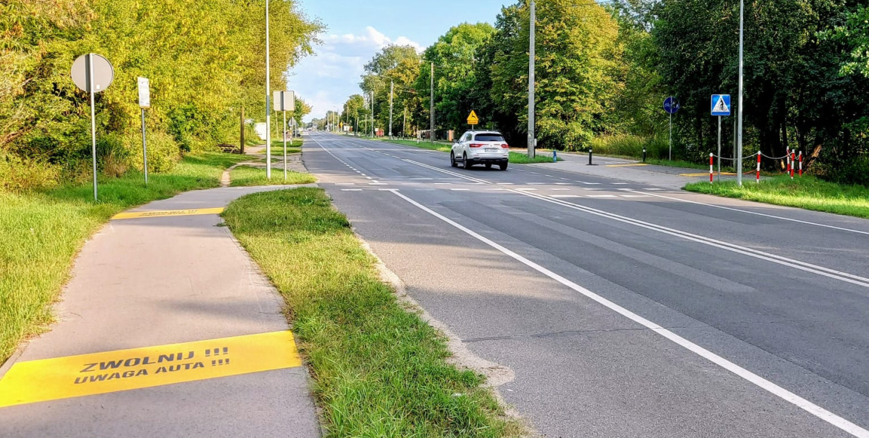 Przejazd dla rowerów przez ulicę Modlińską w Jabłonnie. Fot. arch. Legio24.pl