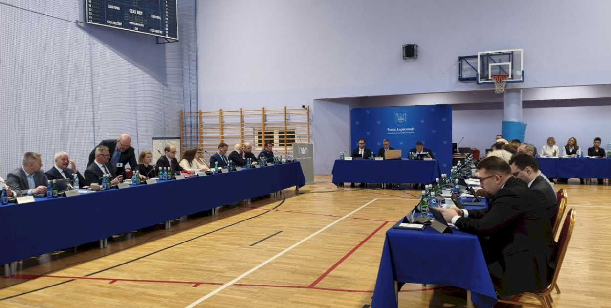 Sesja Rady Powiatu Legionowskiego. Fot. Starostwo Powiatowe w Legionowie