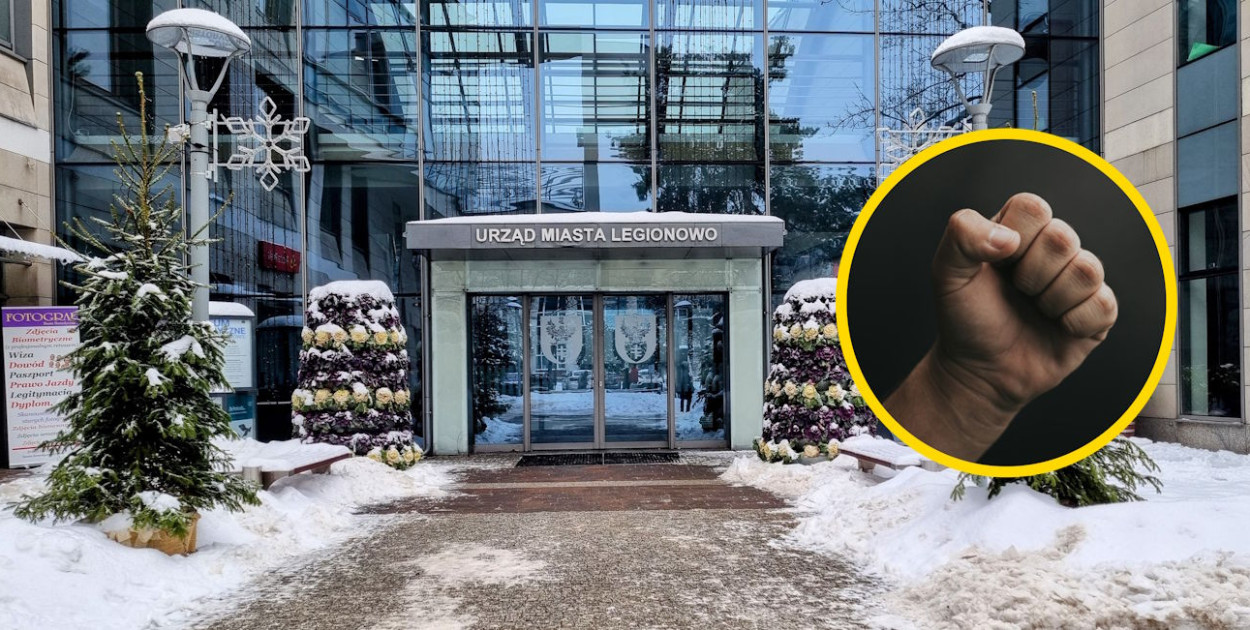 Groźna sytuacja w Urzędzie Miasta Legionowo. Pijany mężczyzna żądał mieszkania