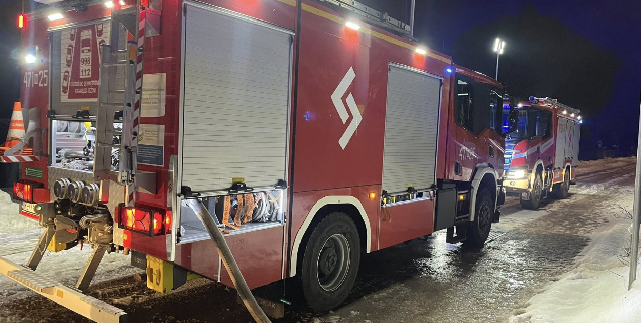 Jachranka: Pożar w domku letniskowym przy ul. Słonecznikowej