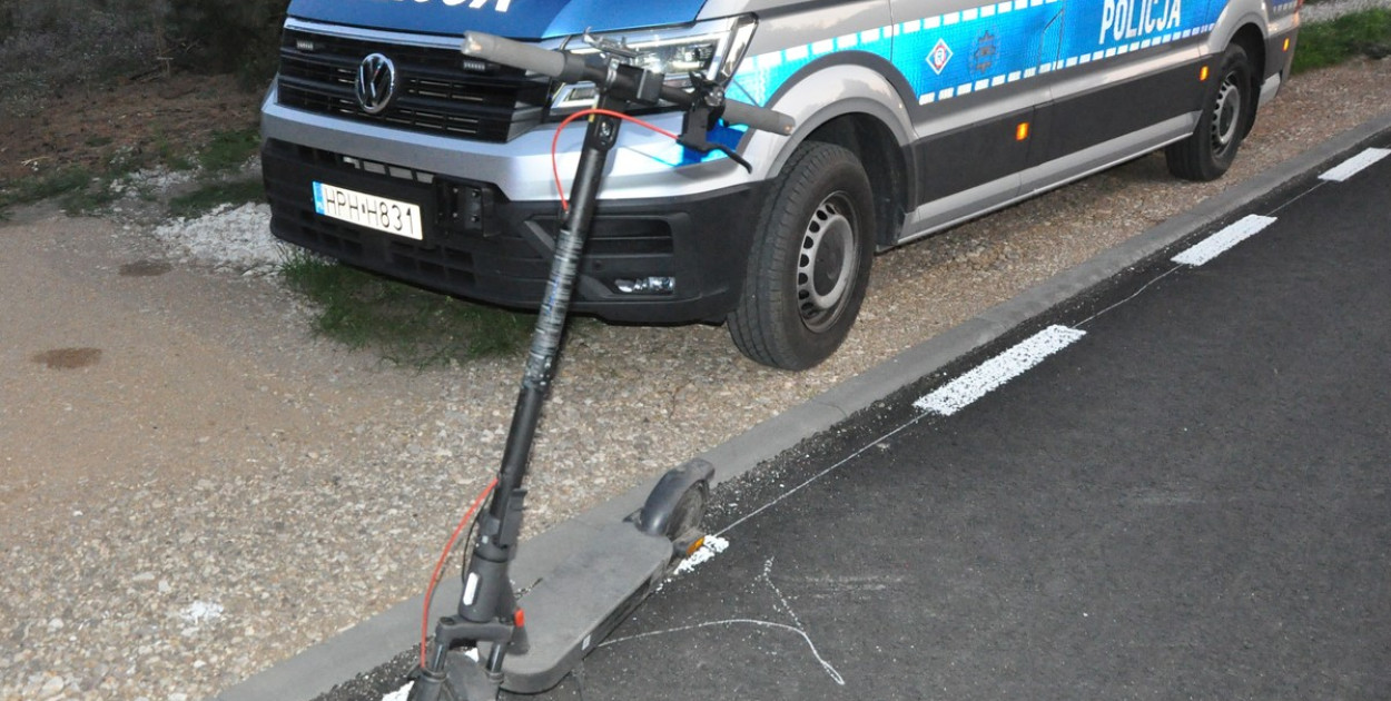 Góra: Jechał hulajnogą, wydmuchał 0,7 promila. Teraz słono zapłaci