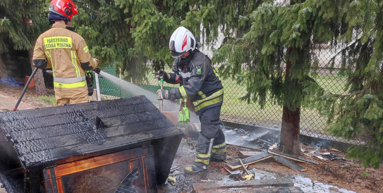 Jabłonna: Przedświąteczne wędzenie wędlin zakończyło się pożarem
